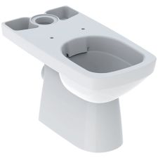 Miska WC Selnova stojąca lejowa do spłuczki nasadzanej B35 x H40 x T68 cm odpływ poziomy Rimfree Geberit