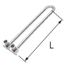 Kolano zespolone mosiężne z rurą Cu O15 Press - 16 L = 200 mm KAN-THERM
