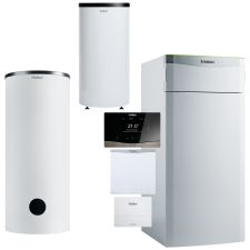 Pompa ciepła gruntowa 11,2 kW Vaillant FlexoTherm VWF 117/4 z modułem, zasobnikiem i regulatorem