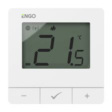 Regulator temperatury bateryjny E25-BATW biały ZigBee/868MHz natynkowy ENGO