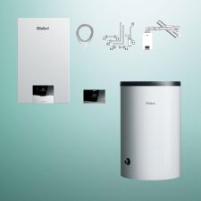 Kocioł gazowy kondensacyjny 21,0 kW Vaillant EcoTec Plus VC 20CS/1-5 jednofunkcyjny z zasobnikiem, regulatorem SensoComfort i zestawem kominowym