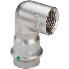 Kolano 90° z SC 18 x 1/2 stal szlachetna - nierdze / blyszczacy Łącznik do rur