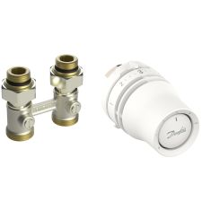 Zestaw HOME z głowicą Danfoss Redia zaw&oacute;r przyłączeniowy do grzejnik&oacute;w dolnozasilanych typu RLV-KB