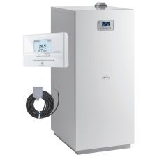 Pakiet kocioł 1-fun.kondens. Niedźwiedź Condens KKS35 + sensor automatyki pogodowej, regulator EXACONTROL E7C + czujnik NTC temperatury zasobnika + adapter
