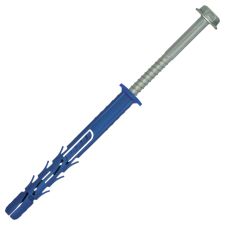Kołek ramowy poliamidowy 10x80mm z kołnierzem, wkręt ocynk galwaniczny R-FF1-N-10K080 Koelner