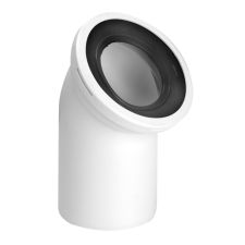 Kolano WC 110/45 L=220mm białe uszczelka wargowa WCE-CON16 Mcalpine