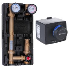 Grupa pompowa PrimoTherm 180-2 Vario DN25 bez pompy + zawór mieszający ARV KvsVario + siłownik ARM 343 ProClick - zastępuje 77615 77300 Afriso