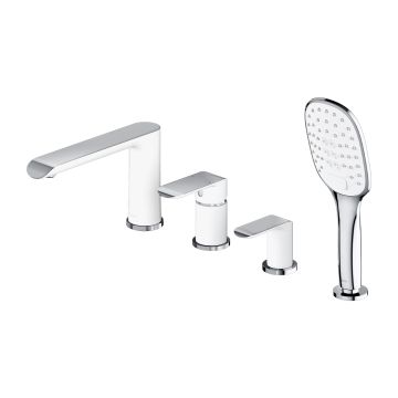Bateria Wannowa 4-Otworowa Omnires SACRAMENTO SC2332CRB chrom / biały (CRB)
