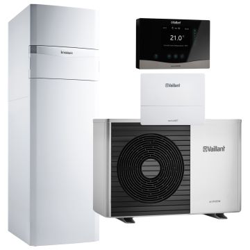 Pompa ciepła powietrze 5,4 kW Vaillant AroTherm VWL 55/6 A z centralą VIH i regulatorem