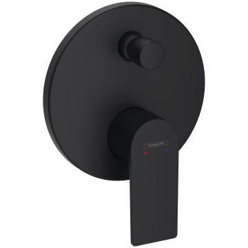 Bateria wannowa jednouchwytowa natynkowa UP Rebris E czarny mat Hansgrohe