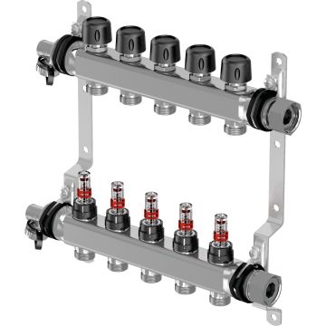 Vario S rozdzielacz z przepływomierzem FM, 4x G3/4" Euro 1086540 Uponor