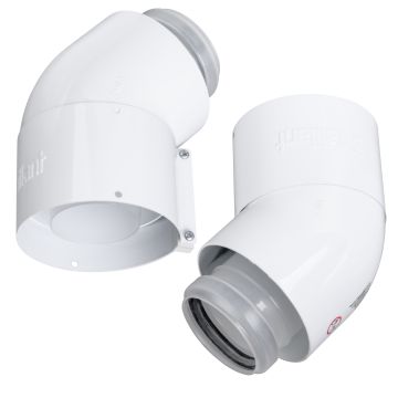 Kolano koncentryczne 45 60/100mm PP (2sztuki) 303911 Vaillant
