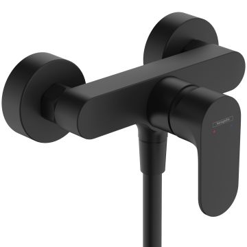 Bateria przysznicowa natynkowa AP Rebris S czarny mat Hansgrohe