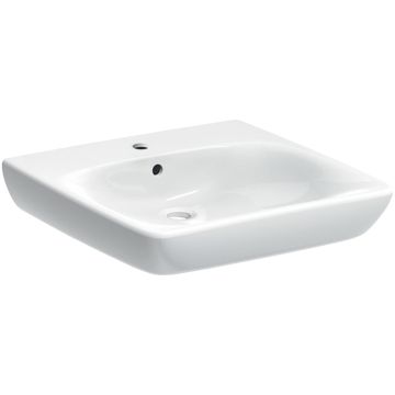 Umywalka dla niepełnosprawnych Selnova Comfort 60 x 15 x 55cm z przelewem i otworem na baterię Geberit