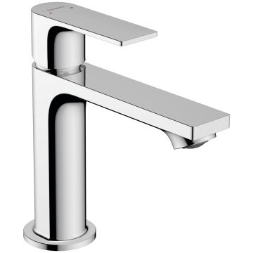 Bateria umywalkowa jednouchwytowa 110 Rebris E z kompletem odpływowym czarny mat Hansgrohe