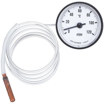 Termometr z kapilarą białą tarczowy 63mm 5720