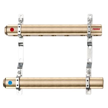 Rozdzielacz mosiężny 1" 11-obwodowy RED R022801010 Ferro