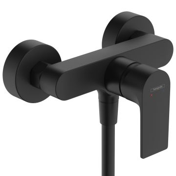 Bateria prysznicowa natynkowa AP Rebris E czarny mat Hansgrohe