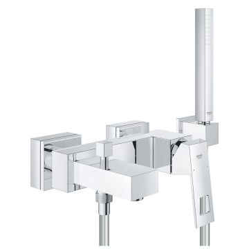 Bateria jednouchwytowa wannowo-prysznicowa EUROCUBE z natryskiem punktowym 23141000 Grohe