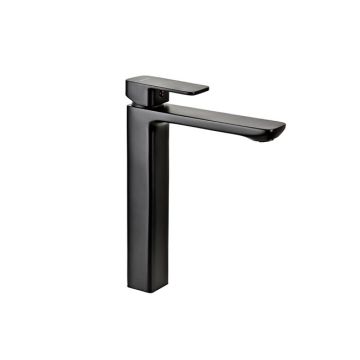 Bateria umywalkowa czarna Valvex Black stojąca, wysoka