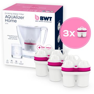 Dzbanek filtrujący wodę BWT Aqualizer Home Biały manualny 3 wkłady Mg2+
