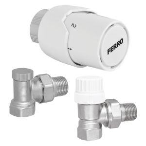 Komplet termostatyczny kątowy 1/2" ZTM21 Ferro