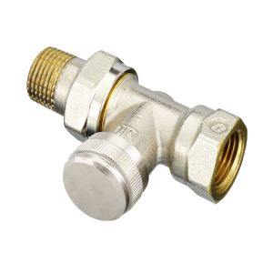 Zawór powrotny prosty 1/2" Danfoss RLV 15 z możliwością napełniania/opróżniania