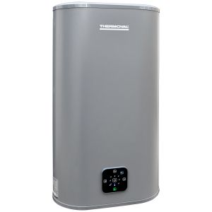 Aqua Ti-50 L-G - Elektryczny ogrzewacz pojemnościowy 50 L ze sterowaniem WIFI, obudowa "Slim", kolor szary THERMOVAL
