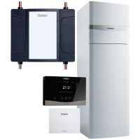 Pompa ciepła gruntowa 8,9 kW Vaillant FlexoCompact VWF 88/4 z chłodzeniem i regulatorem