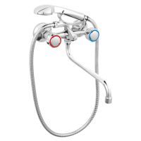 Bateria wannowa STANDARD kompletna chrom długa wylewka BST11A Ferro