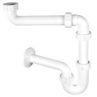 Syfon umywalkowy rurowy 5/4"x32mm, bez spustu z przedłużką HC4PF-32SPS Mcalpine