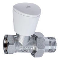 TEIDE PLUS zawór grzejnikowy prosty, 1/2GZ x 1/2GW, chromowany