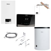 Kocioł gazowy kondensacyjny 21,0 kW Vaillant EcoTec Plus VC 20CS/1-5 jednofunkcyjny z zasobnikiem 120L, regulatorem SensoComfort i zestawem kominowym