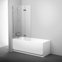 Parawan nawannowy BVS2-100 L chrom+Transparent