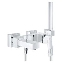 Bateria jednouchwytowa wannowo-prysznicowa EUROCUBE z natryskiem punktowym 23141000 Grohe